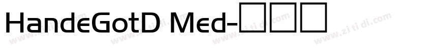 HandeGotD Med字体转换